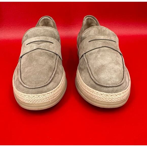 Tod\'s Mocassino Gomma Rafia Suede Driver Beige Loafers Shoes US 8 EU 6 1/2 NIB main image 10